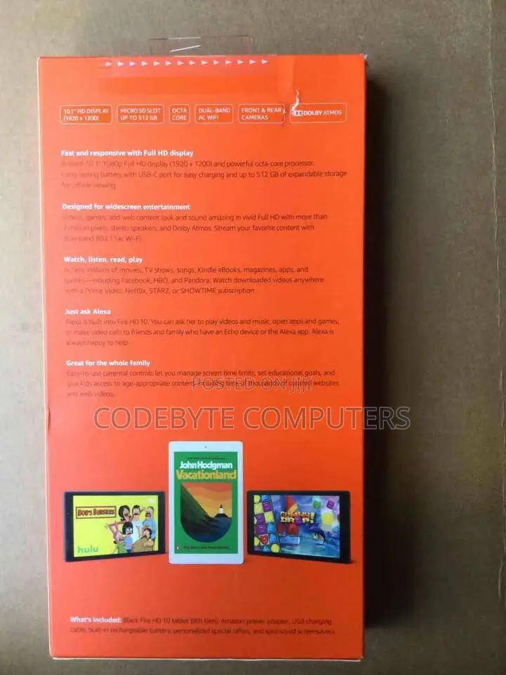 New Amazon Fire HD 10 32 GB Black