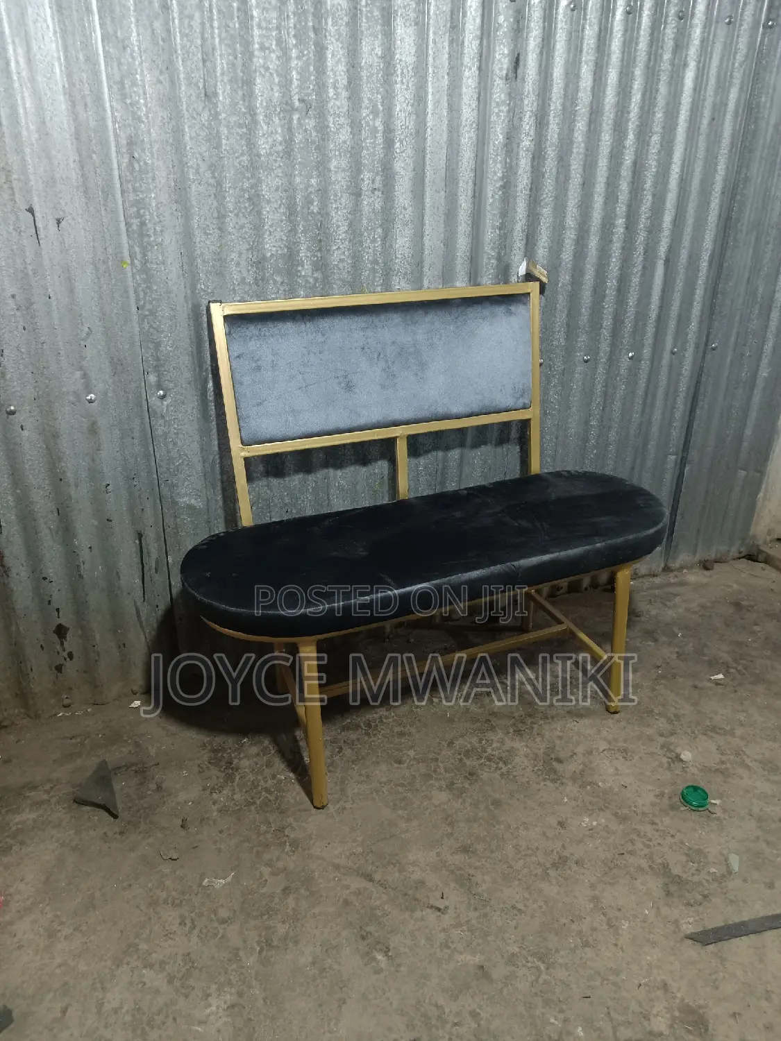 Salon or Kinyozi Waiting or Reception Bench 2 Seater 