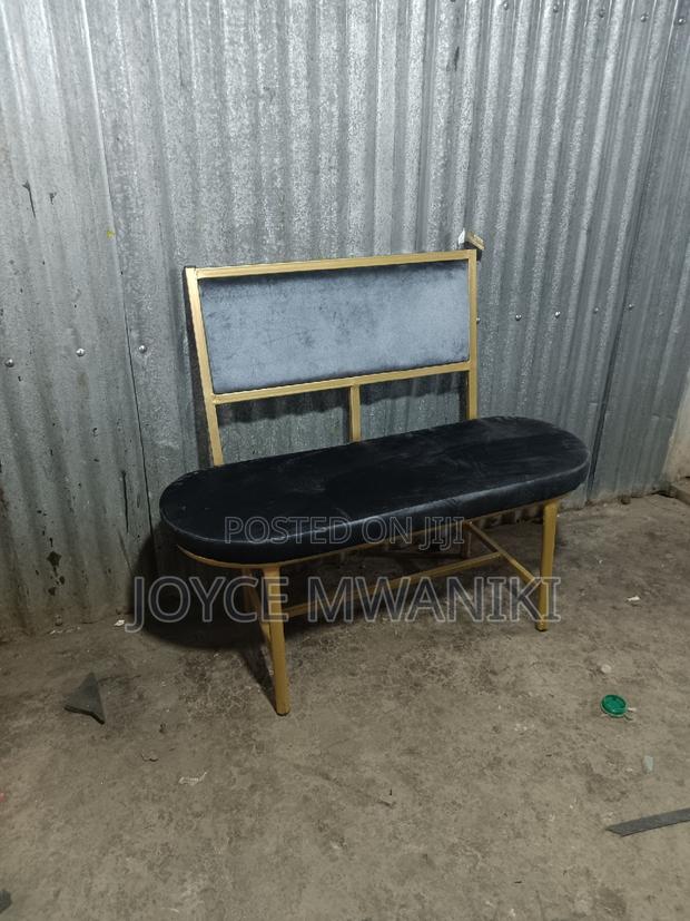 Salon or Kinyozi Waiting or Reception Bench 2 Seater