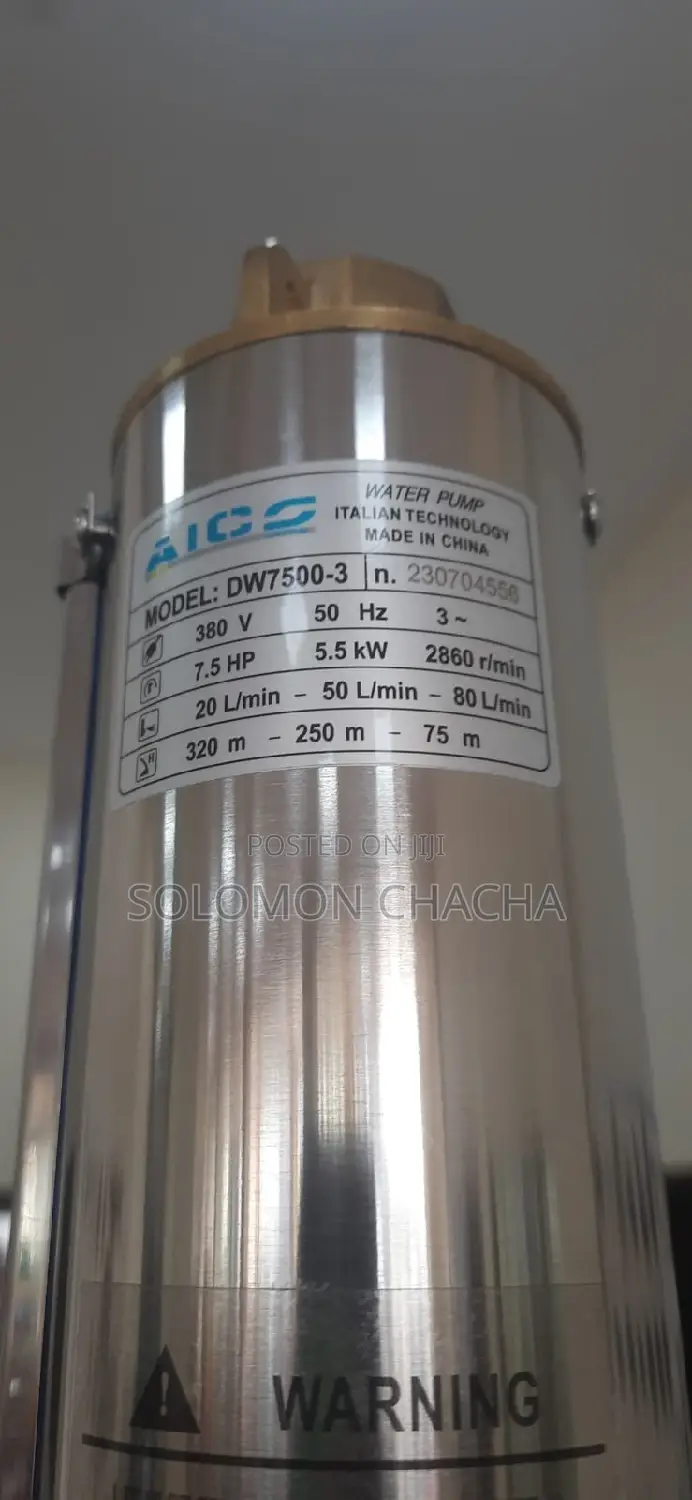 Aico DW7500-3 7.5HP 320METRES Three Phase Submersible Pump