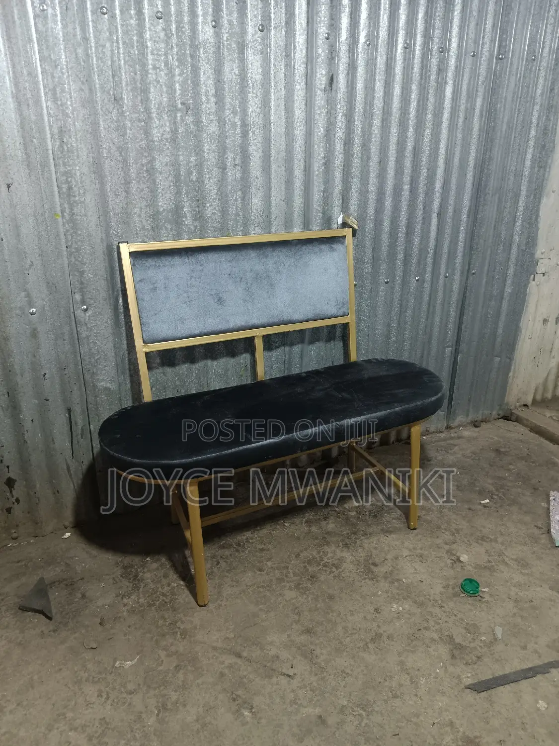 Salon or Kinyozi Waiting or Reception Bench 2 Seater 
