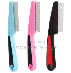 Groomer's Best Long Handle Pet Lice Combs Dog Cat Flea Comb