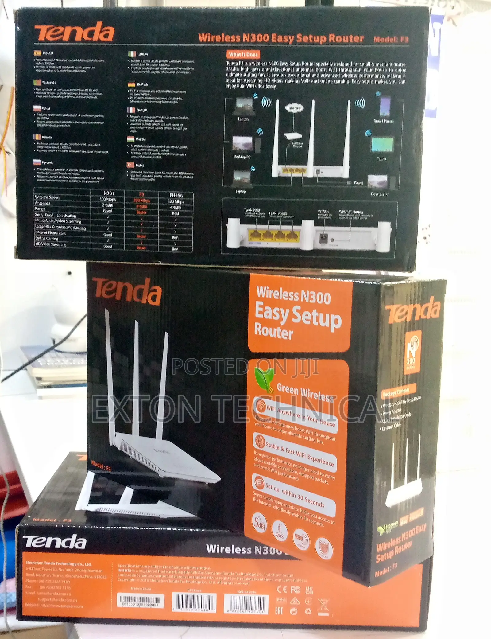 Tenda F3 N300 300mbps