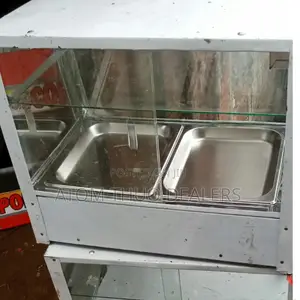 Stainless Steel Double Insert Chips Warmer/Display
