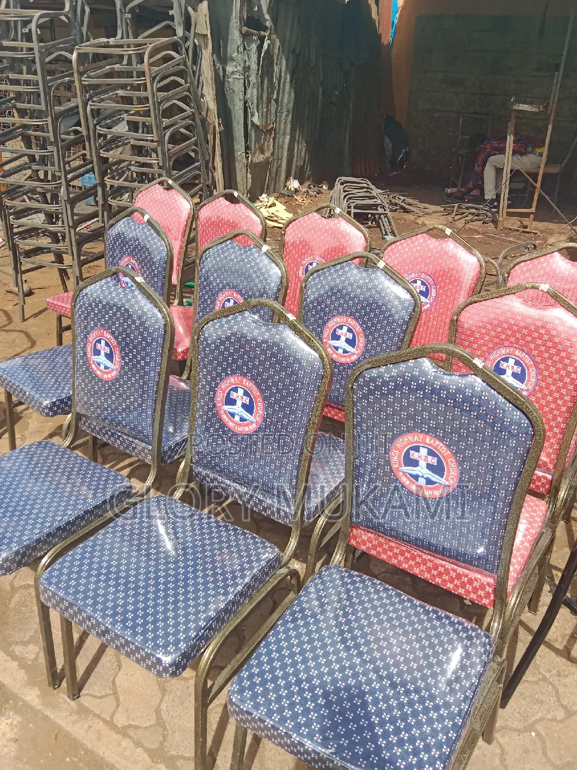 Conference Chairs With Church Logo