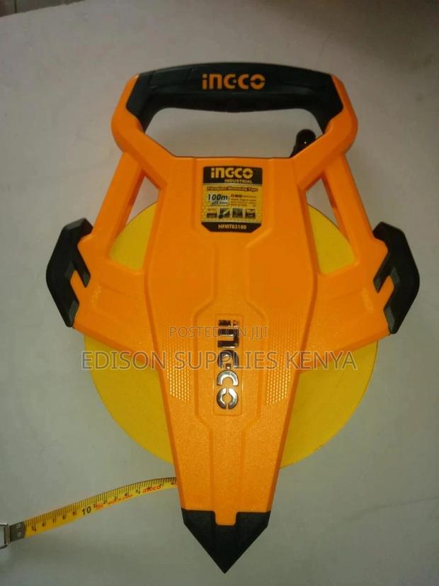 Ingco Fiberglass Measuring Tape 100 Metres Tape Measure - main view