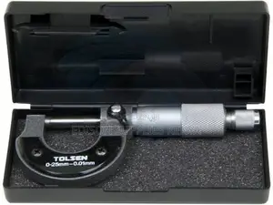 Tolsen Micrometer 35055 Machinist Measuring W/ Case (0-25mm)