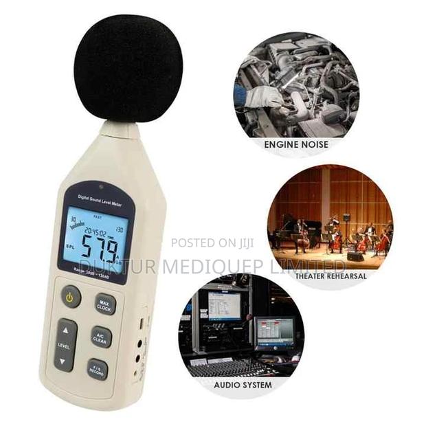 Hospital Handheld Noise Meter With Light Weight, Multiuse - thumbnail 6
