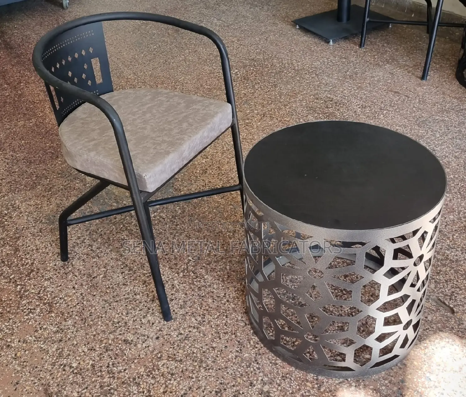 High-Quality Metallic Laser Cut Chair/Seat(Ready-Made)