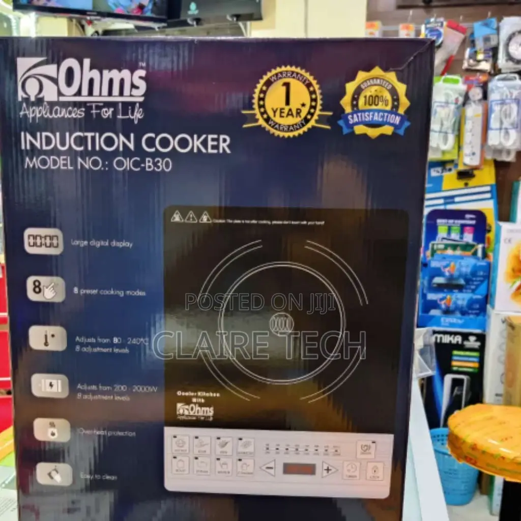 Ohms Single Induction Cooker 2000watts