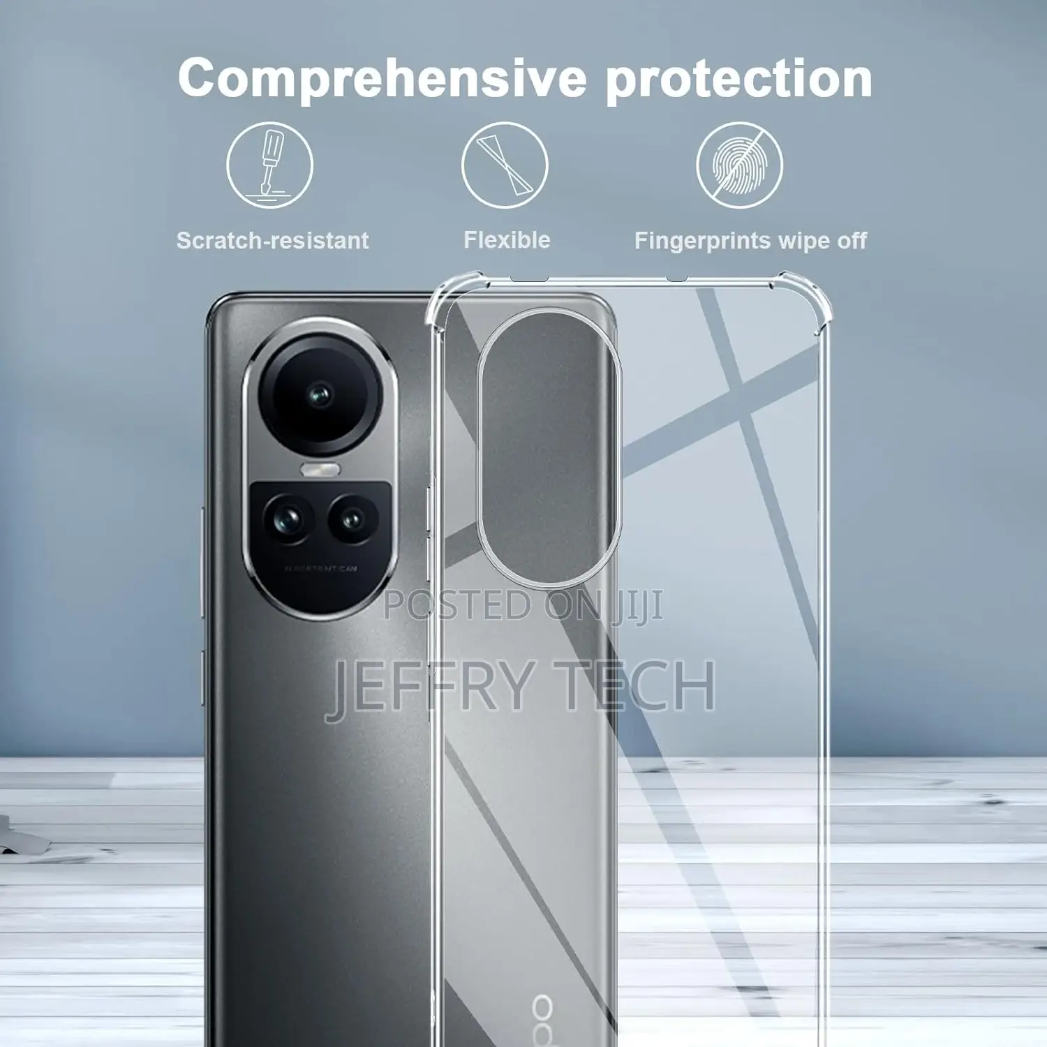 Oppo Reno 10 5G / 10 Pro Case, Crystal Clear Rear Protective