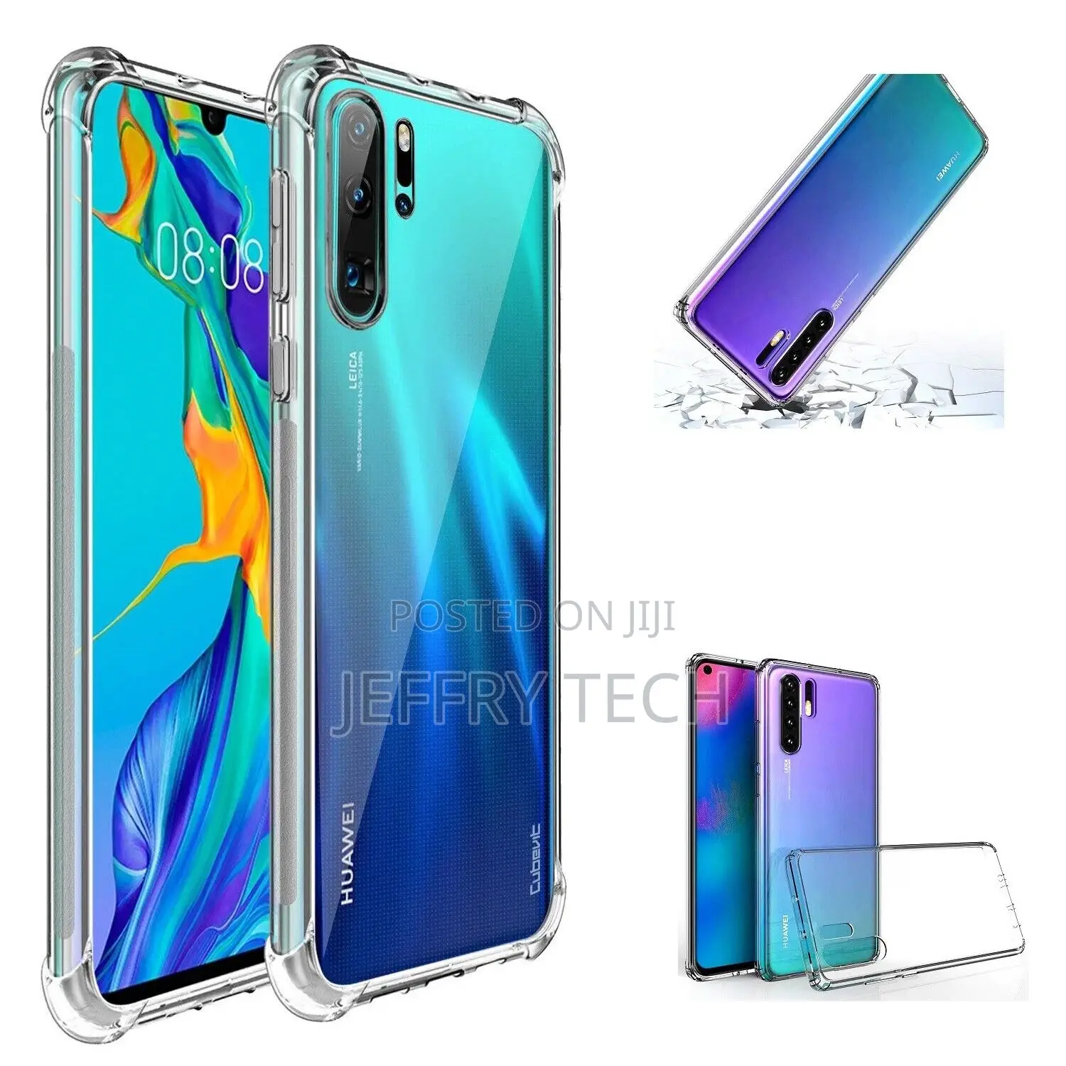 Huawei P30 Pro Slim Shockproof Silicone Clear Cover