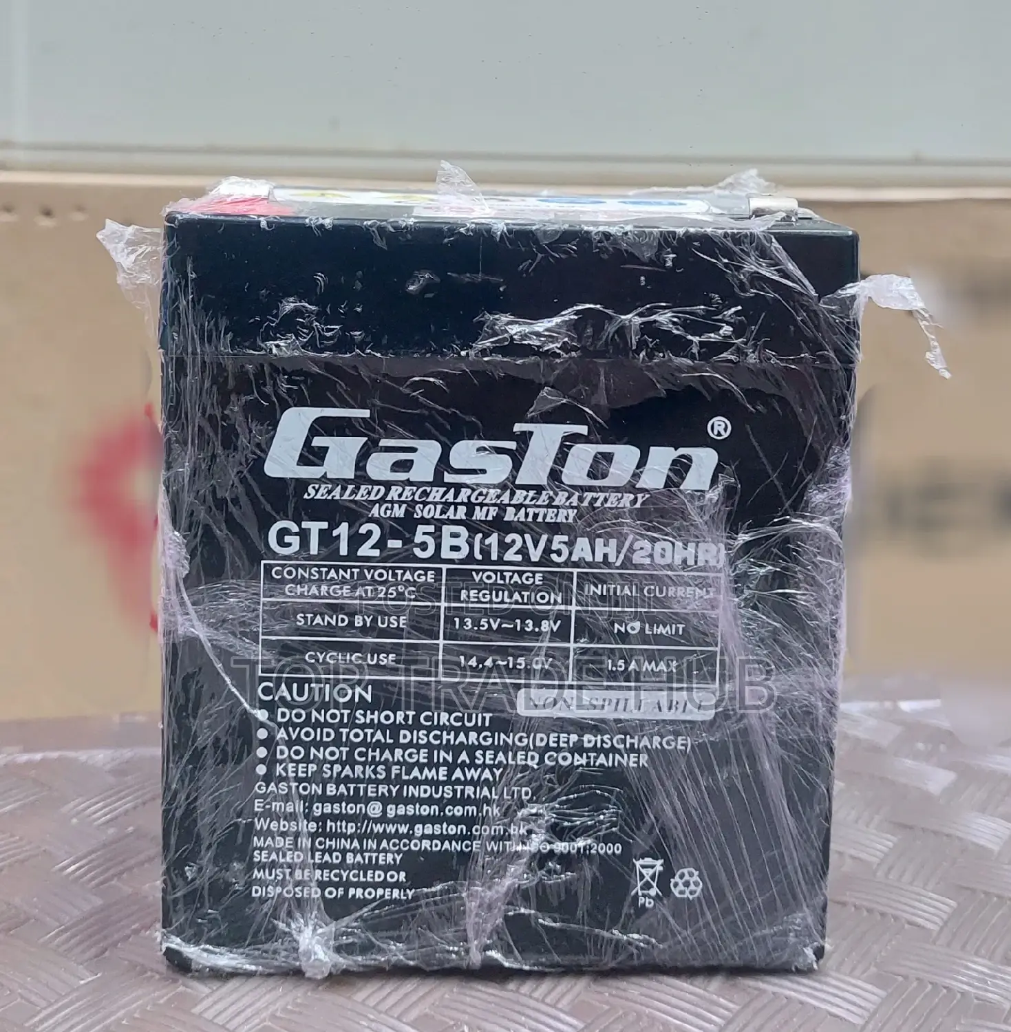 Gaston 12v 5ah Rechargeable Battery