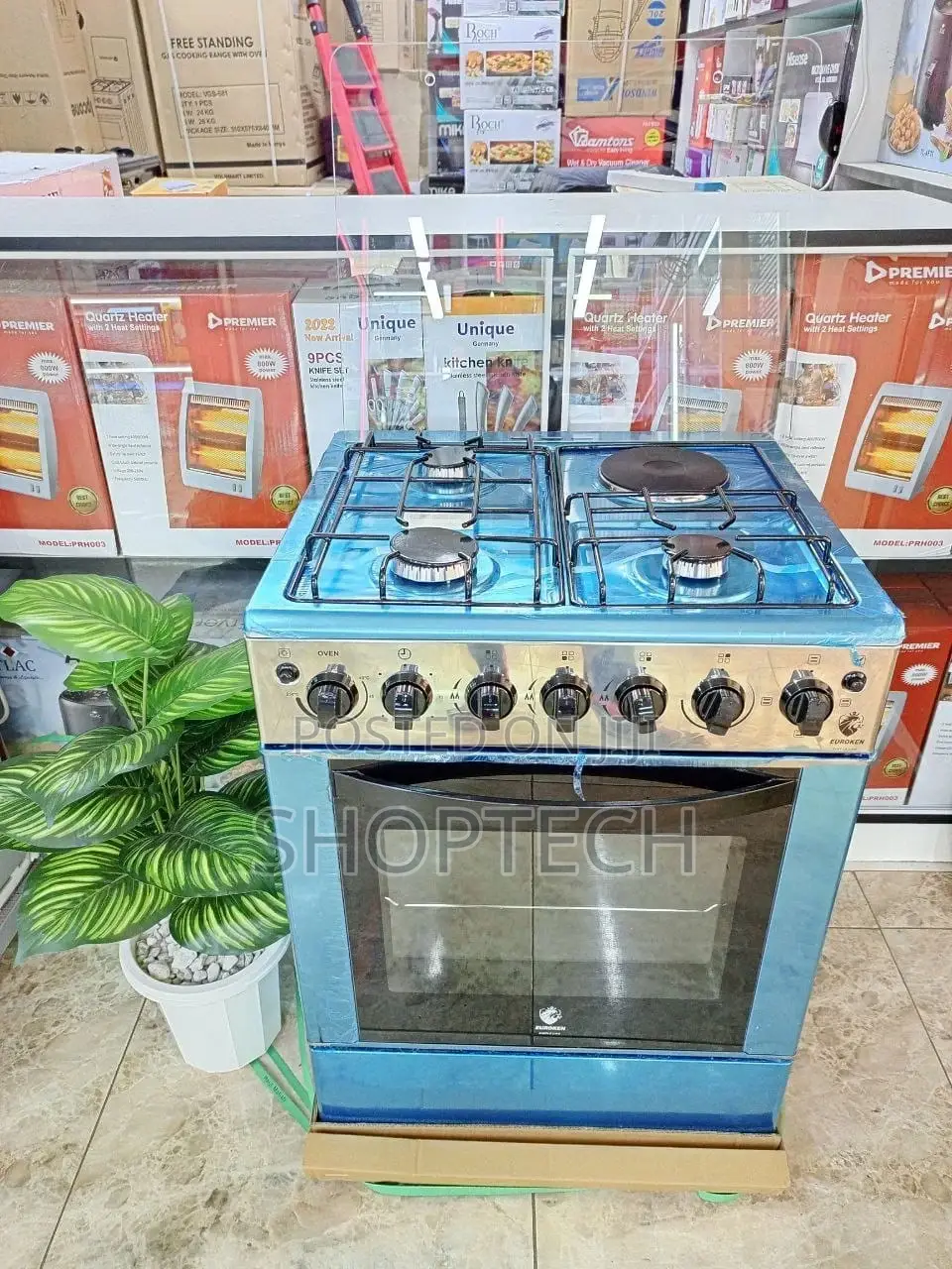 Eurokeñ 3+1 60*60 Standing Cooker With Electric Oven