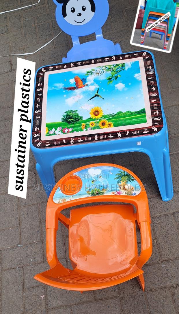 Plastic Chairs And Table Set - main view