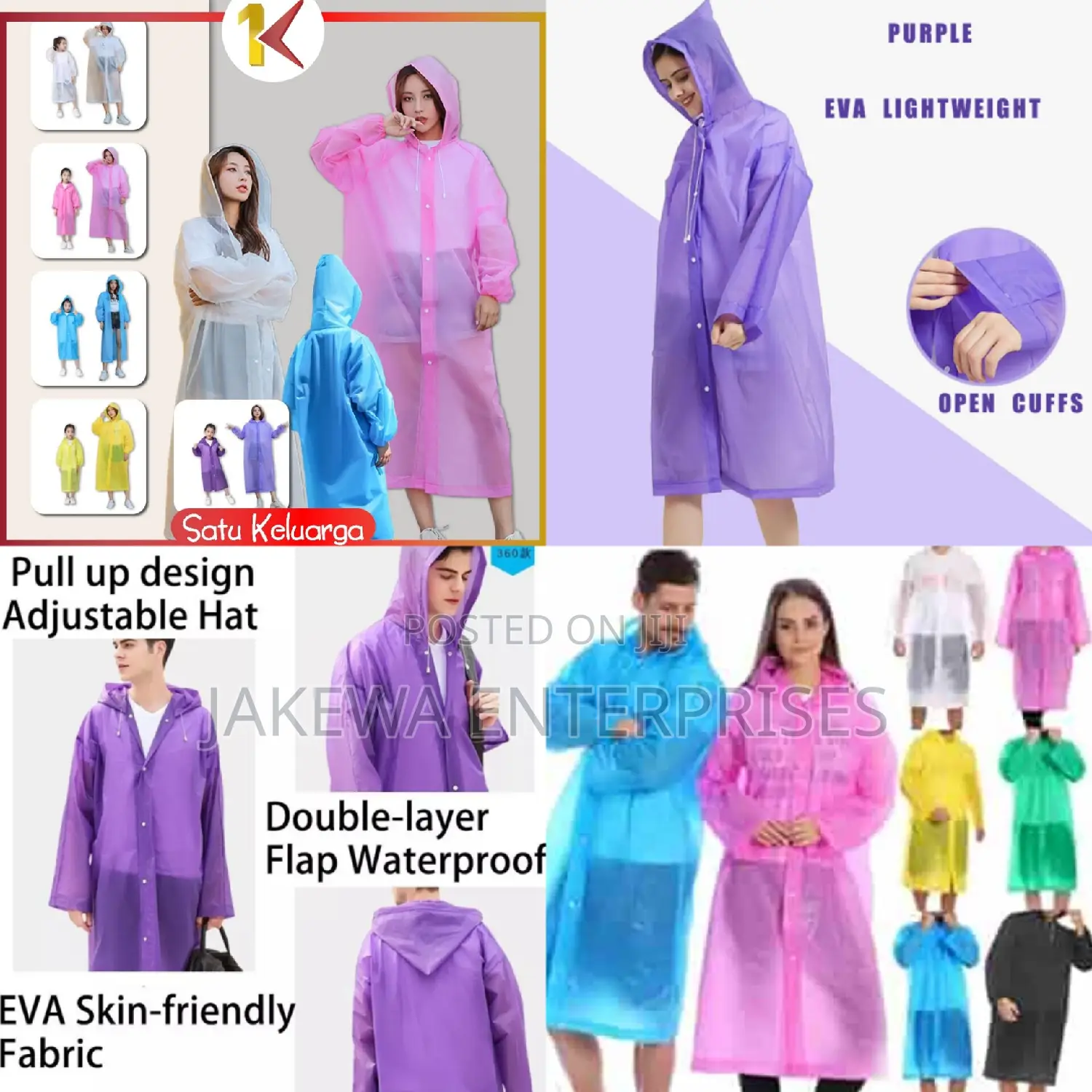 Rain Coat Durable Light Weight Eva Raincoat