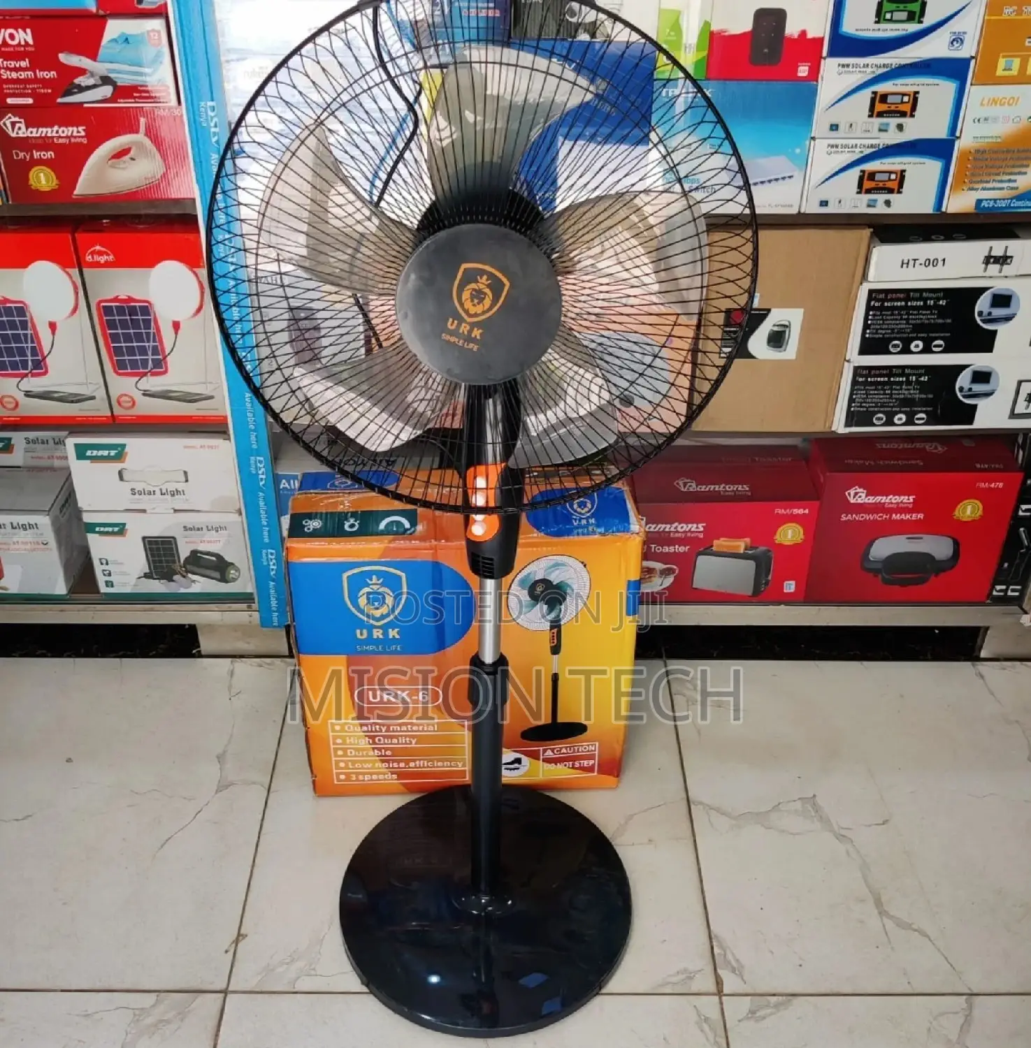 Urk Strong Motor Stand Fan 16 Inches