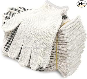 Liberty OH White Two Sided Dotted Gloves - thumbnail 2