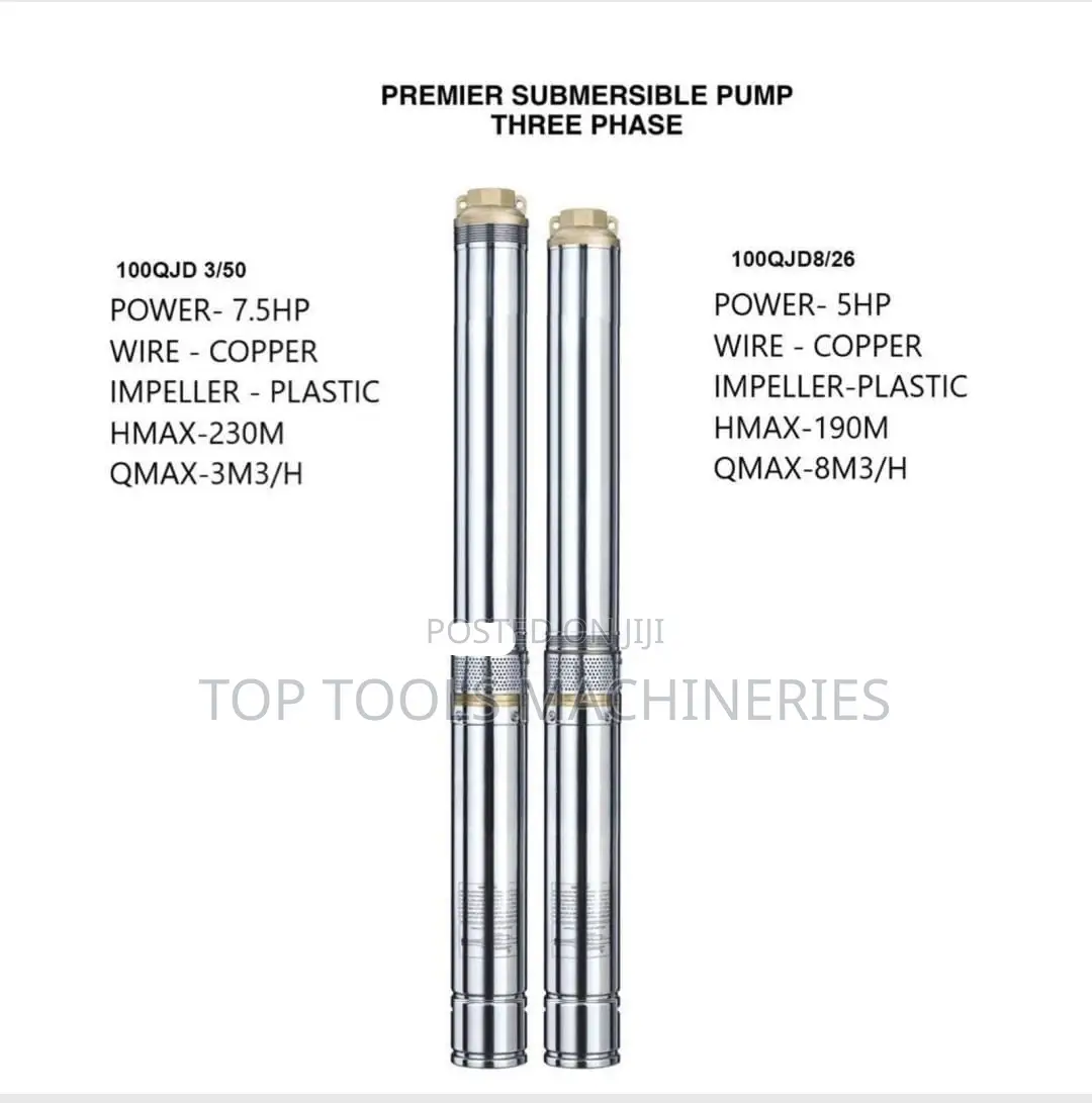 Premier Submersible Pump 3phase 7.5hp