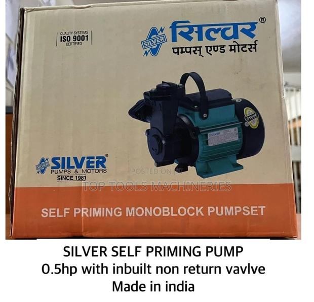 Silver Self Priming Pump 0.5hp With Inbuilt Valve - main view