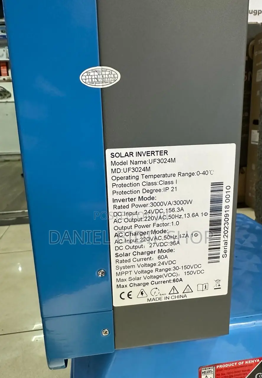 Goldenmax 3KVA 24V 150VDC Low Freq Hybrid Inverter