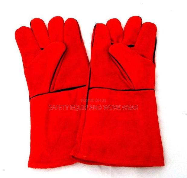Red Welding Gloves- Lamout Impact - main view