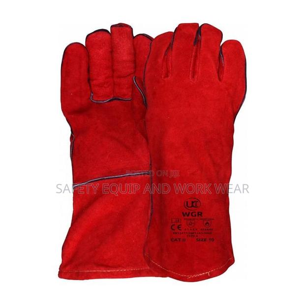 Red Welding Gloves- Safety One
