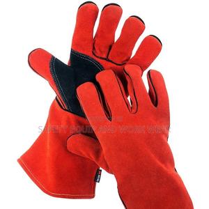 Red Welding Gloves Level 5 - thumbnail 2