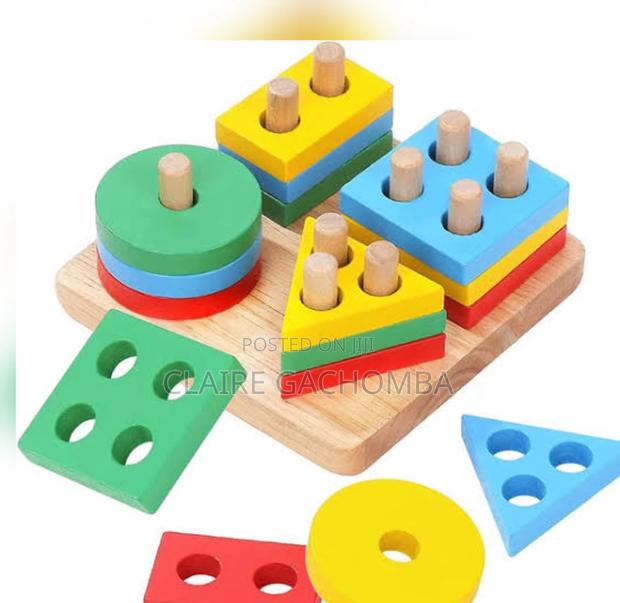 New 4 Column Wooden Kids Set - main view