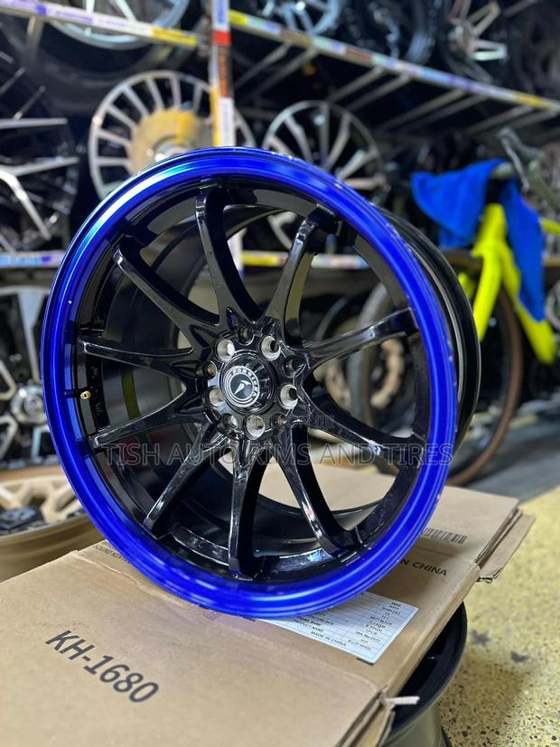 Forgier Black Blue 17 Inch Rims Set 5*100,5*114.3