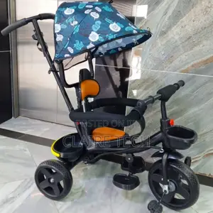 Kids Push Tricycle With Canopy Available