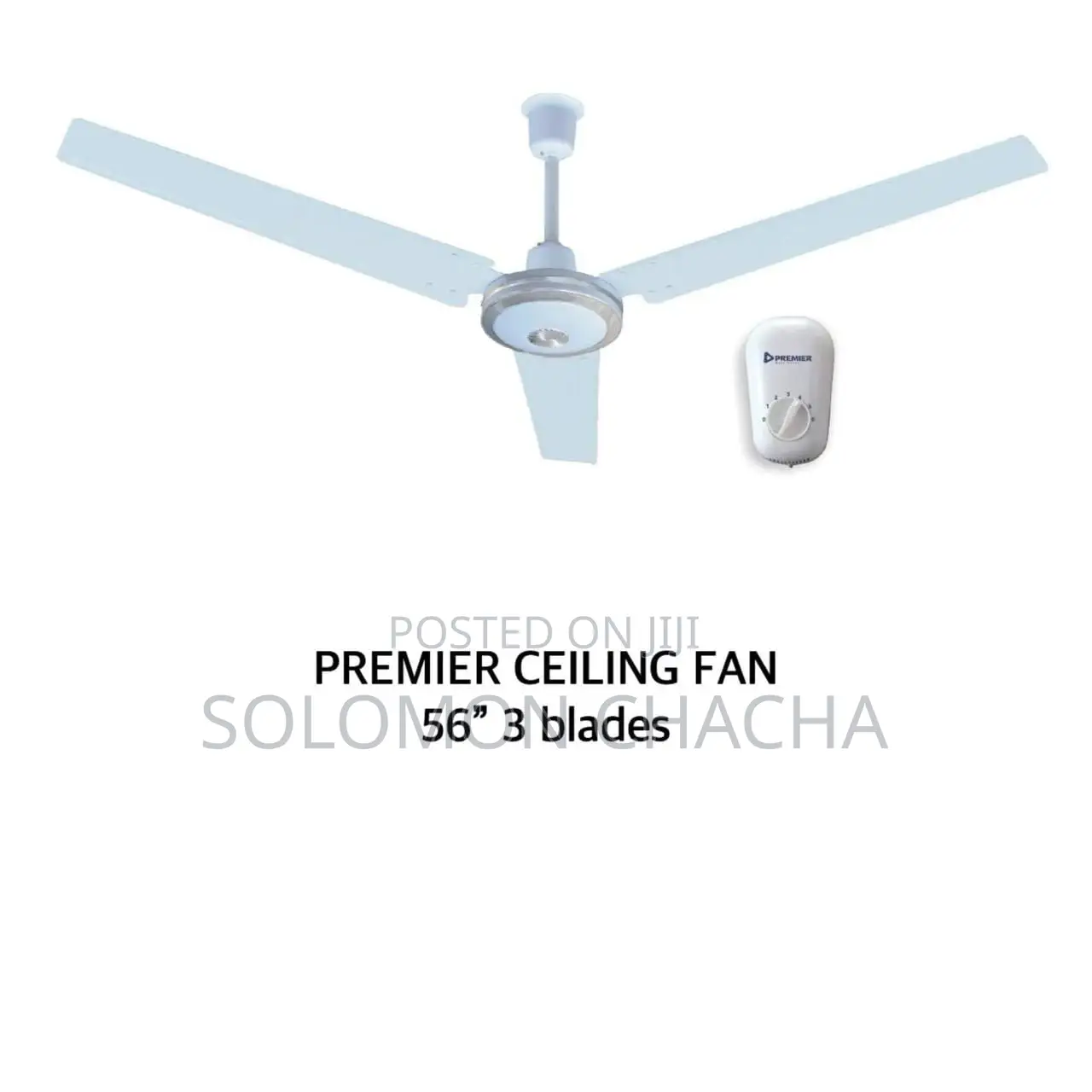 PREMIER CEILING FAN 56" 3 Blades