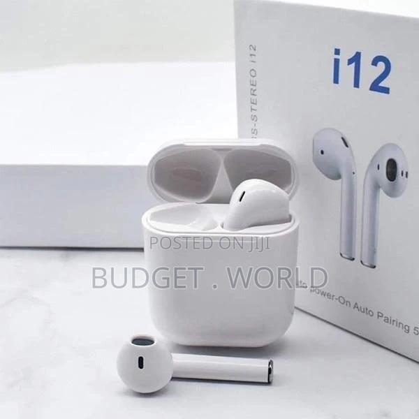## Mobile White I12 TWS Wireless Bluetooth Earphone - main view