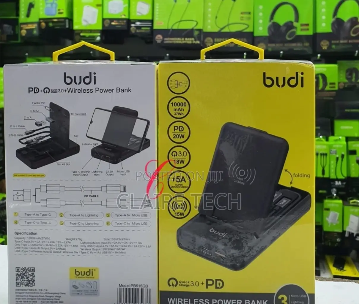 Budi PB515QB 10000mah 20W Wireless Power Bank