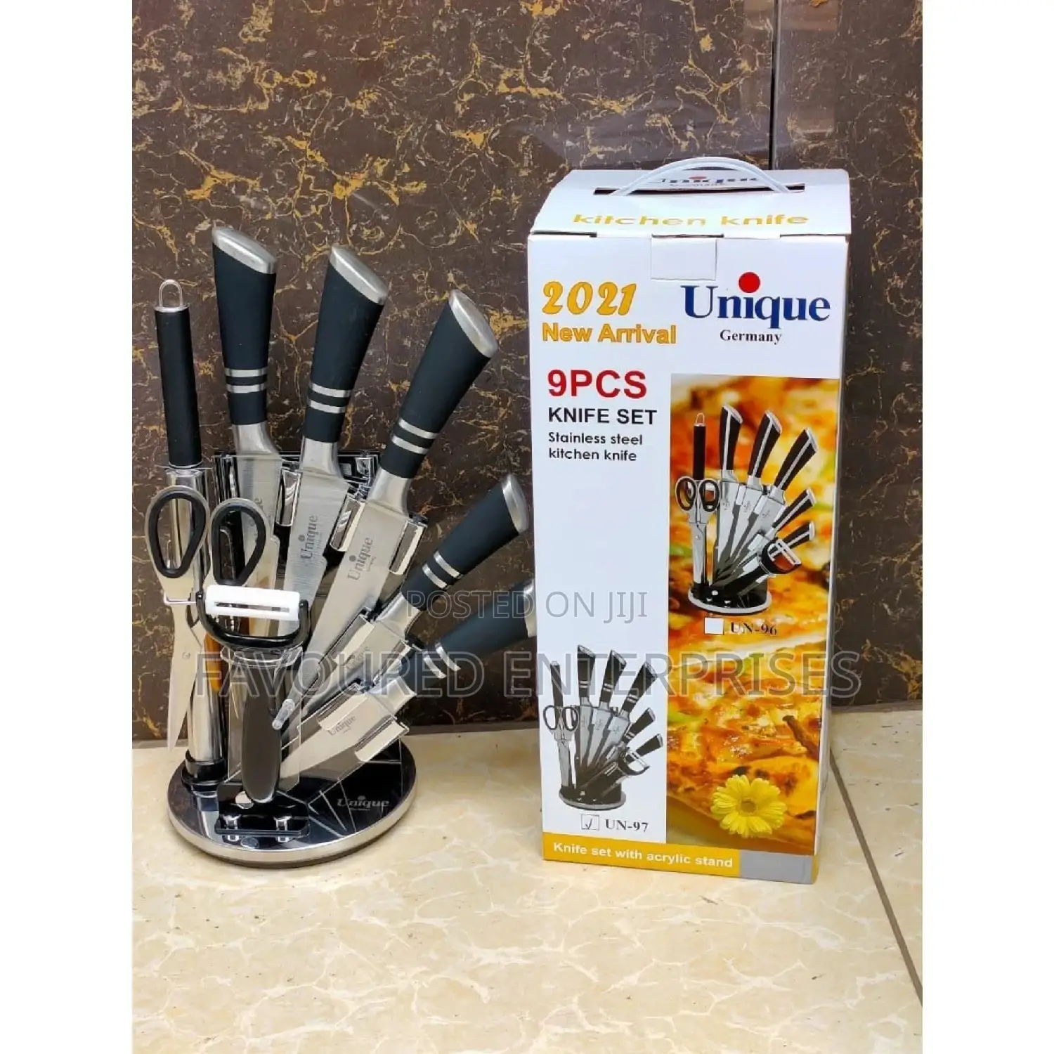 UNIQUE Knife Set of 9pcs High Quality