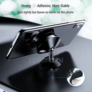 Crugkbat 1PC Magnetic Car Phone Holder 360° Silver