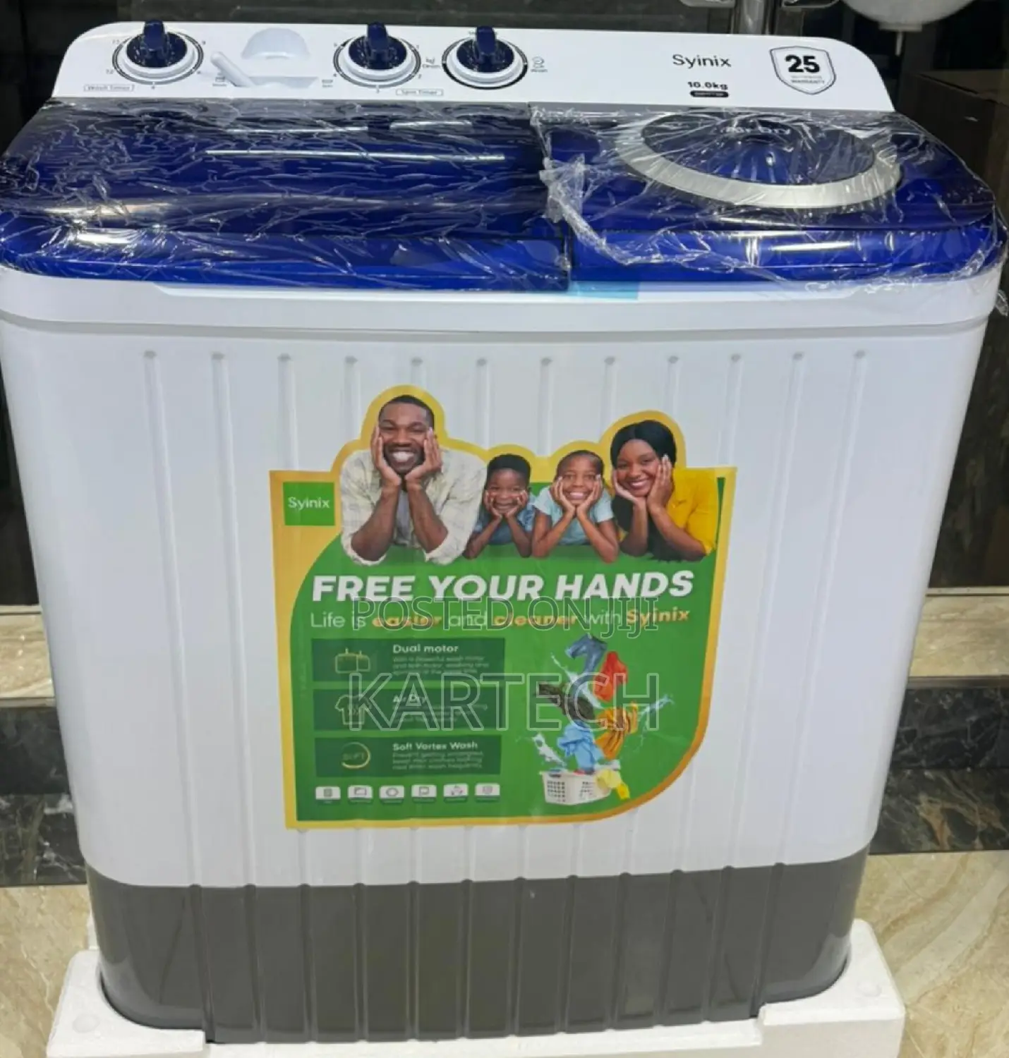 Syinix Washing Machine 10kgs Top Load Twin Tub