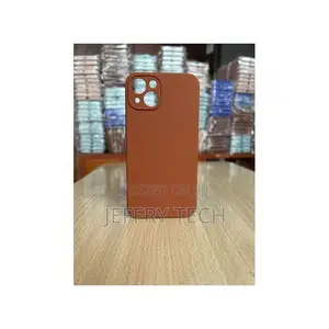 Silicone Case Cover for iPhone 14 Brown