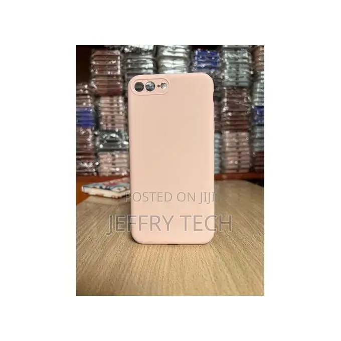 Silicone Case Cover for iPhone 7 Plus Pink No Logo