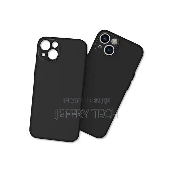Smooth Liqiud Silicone Cover iPhone 15 Black No Logo