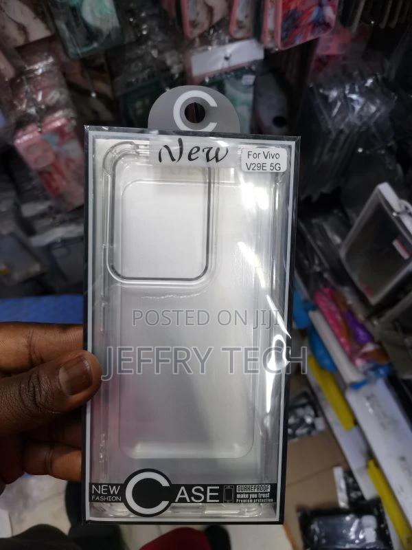 Back Cover for Vivo V29e (Transparent, Shock Proof, Silico