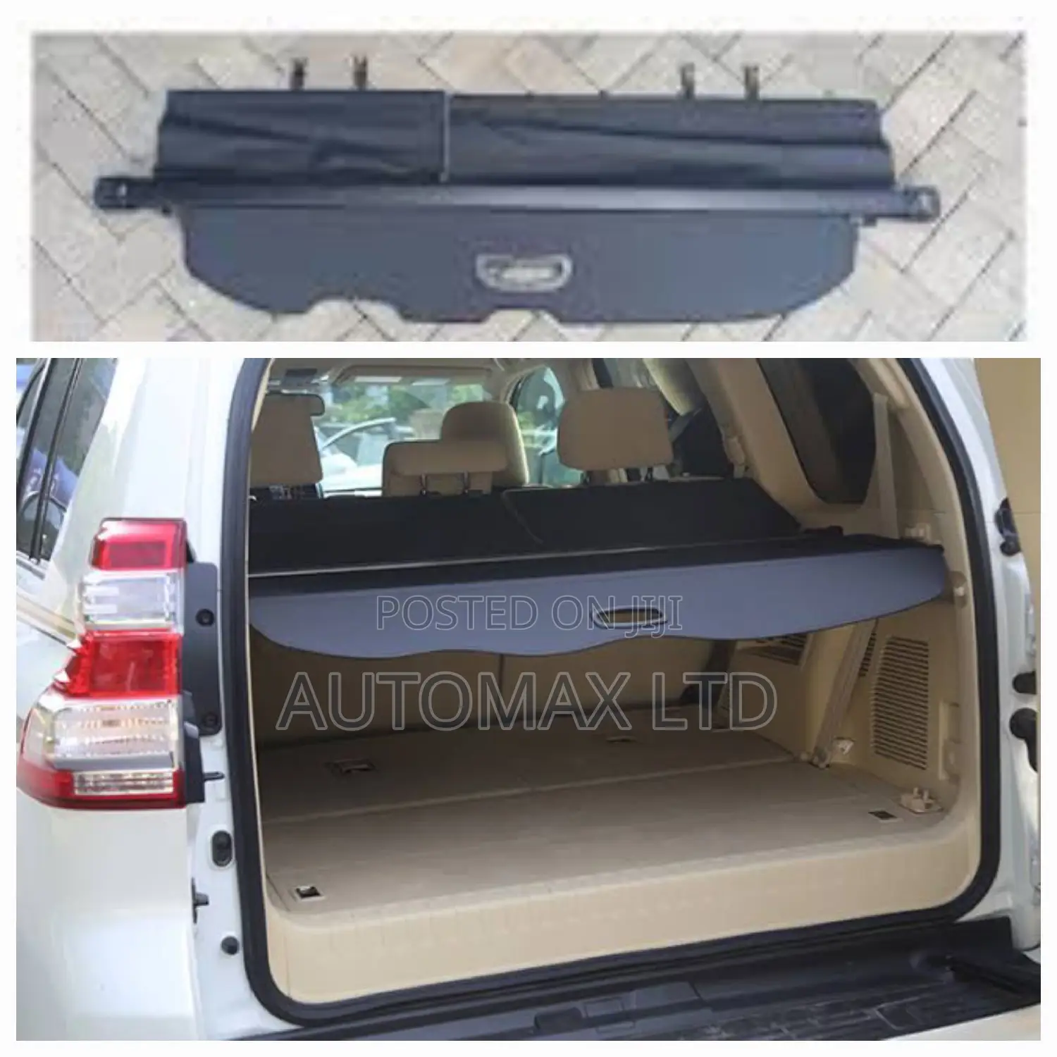 LC150: Toyota Land Cruiser Prado, Yr2018+ Rear Boot Cover,
