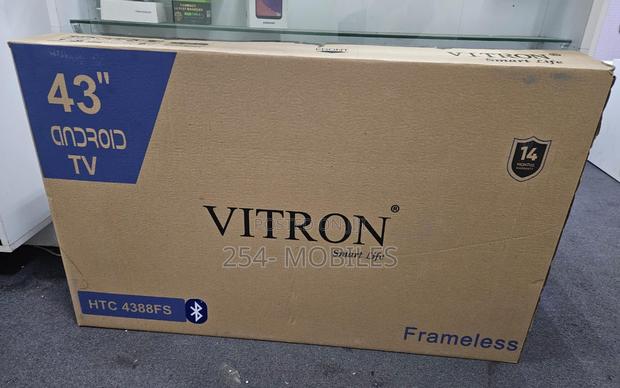 Vitron 43′′ (2024 Model) Frameless Smart Android Full Hd Tv