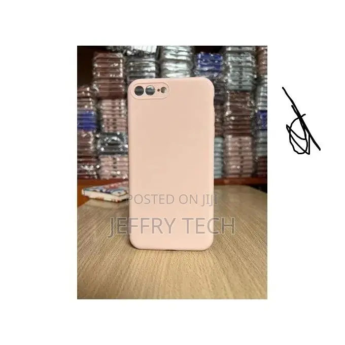 Silicone Case Cover for iPhone 7 Plus Pink No Logo