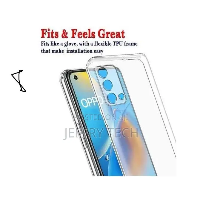 Colorcase Back Cover for Oppo F19 (Silicone/Transparent)