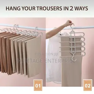 Hangers Wardrobe Hanger 5 in 1 Multi-Functional Clothes