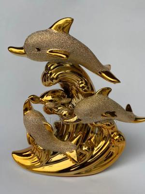 Gold Dolphine Decor , - thumbnail 2