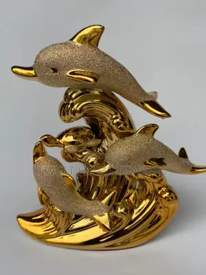 Gold Dolphine Decor ,