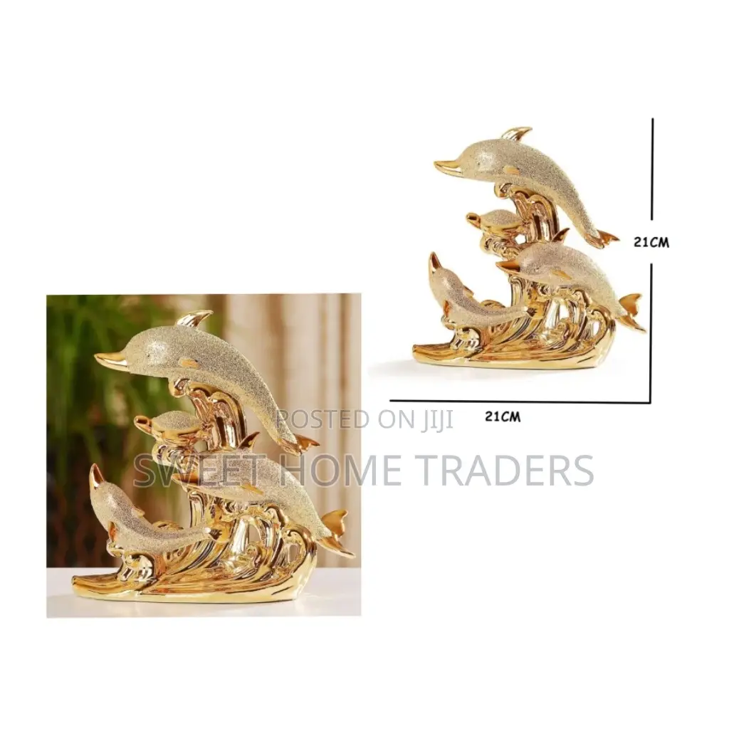 Gold Dolphine Decor 