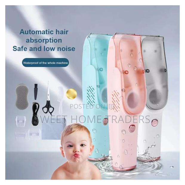 Low Noise Automatic Hair Suction Baby Hair Trimmer 